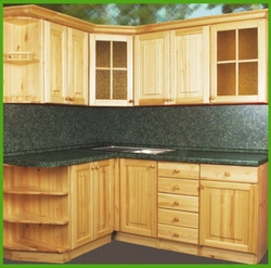 Kitchen furniture made of pine photo