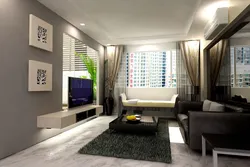 Living room design in an apartment