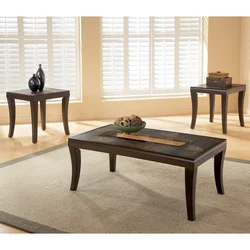 Coffee table in the living room interior