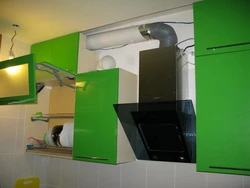 Kitchen Interior With Hood In The Closet