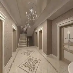 Kitchen and hallway floor design