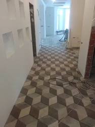 Как положить плитку в прихожей фото