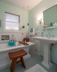 Budget bathroom renovation without tiles photo