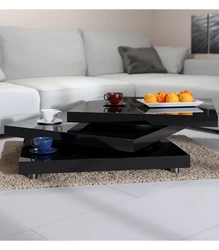 Table In The Living Room In A Modern Style Photo