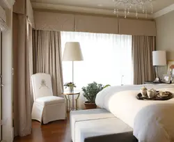 Beige bedroom which curtains are suitable photo