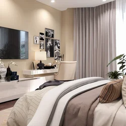 Beige Bedroom Which Curtains Are Suitable Photo