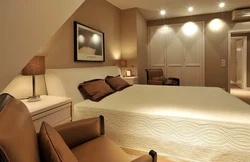 Spotlights In The Bedroom Interior