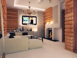 Living Room Interior From A Blockhouse Photo