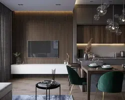 Интерьер 3 д панели кухня