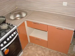 False panel for the kitchen photo in the interior