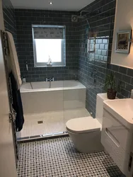 Bath 2 meters by 2 meters with window photo