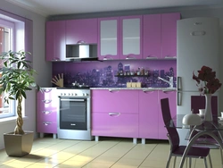 Colored kitchens in the interior are real
