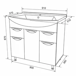 Bathroom sink width photo