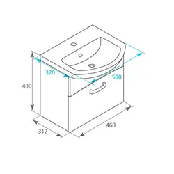 Hammom Uchun Lavabo Kengligi Fotosurati