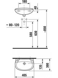 Bathroom sink width photo