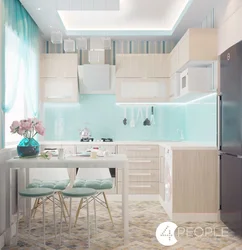 Kitchen dining room design in light colors