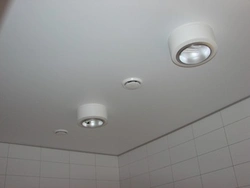 Bathroom ceiling with extractor hood photo