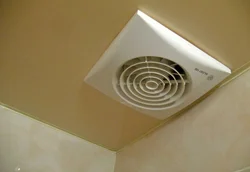 Bathroom ceiling with extractor hood photo