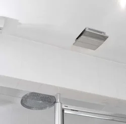 Bathroom ceiling with extractor hood photo