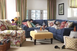 Pillows in the living room photo