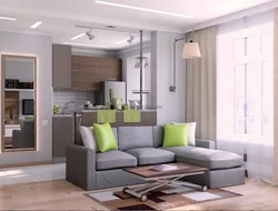 Mətbəx qonaq otağı dizaynı 36 kv foto