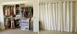 Curtain in the dressing room photo