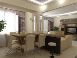 Kitchen living room interior economy class