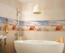 Tiles in the bathroom photo marine