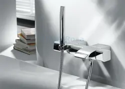 Faucet mixer for bathroom with shower photo