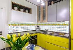 Дизайн Кухонных Фартуков Из Плитки В Кухне
