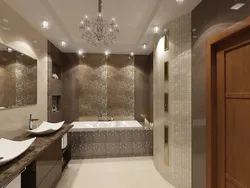 Bath design with corner bath 3 sq.m.