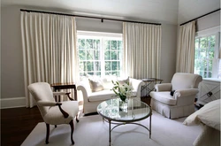 Curtains For White Apartment Interior