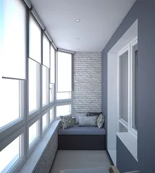 Design of a balcony in an apartment in a panel house