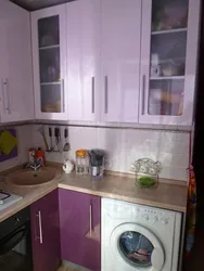 Дизайн кухни с газовой колонкой и стиральной машиной