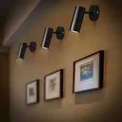 Wall lamp in the hallway photo