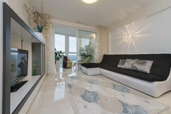 Interior Of A Room With A Balcony In An Apartment Photo