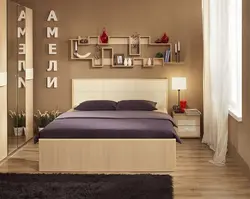 Bedroom design with one nightstand