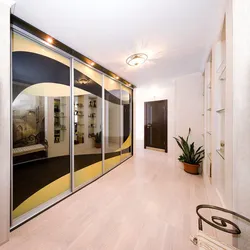 Beautiful Sliding Wardrobes In The Hallway In A Modern Style Photo