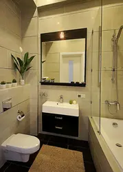 Bathroom light dark design