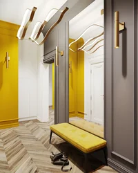 Yellow hallway interior