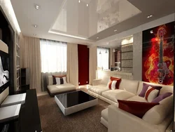 Living room in a 3-room apartment photo