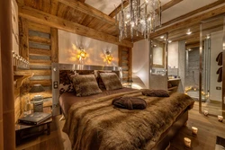 Chalet style bedroom photo