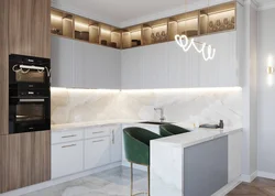 Kitchen And Hallway Design In A Small Apartment Photo