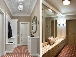 Interior of a large hallway in an apartment