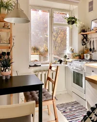 Interior Of A Small Cozy Kitchen