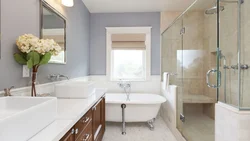 Modern bathroom wall design
