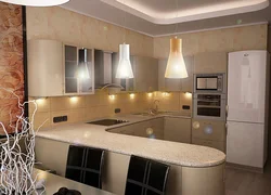 Интерьер освещения кухни