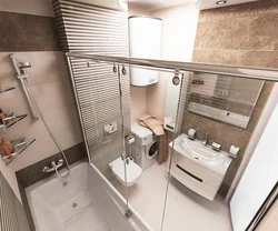 Conventional bathroom design with toilet