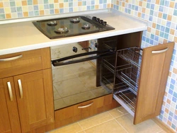 Photo of a kitchen with a gas hob