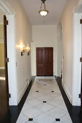 Floor design in the apartment hallway